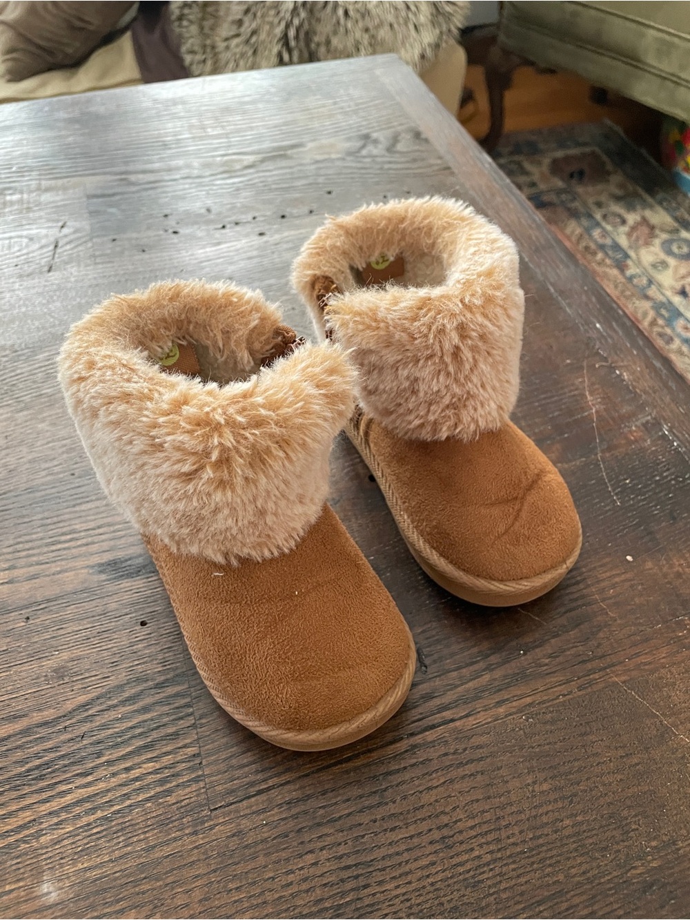 Kids Cozy Faux-Fur Lined Booties size 5